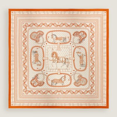 カシミアマフラー《レトル・オ・カレ》 - グレー | Hermès - エルメス